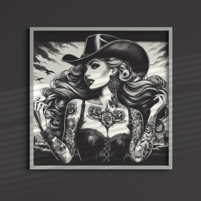 Tattooed Cowgirl Poster (Creator Uploaded)