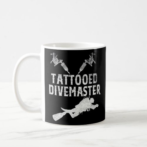 Tattooed Divemaster Inked Scuba Diving Instructor  Coffee Mug