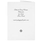 Tattooed Fairy Woman Cards (Back)
