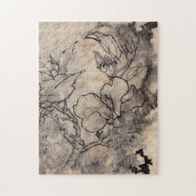 Tattooed Floral I Jigsaw Puzzle (Vertical)