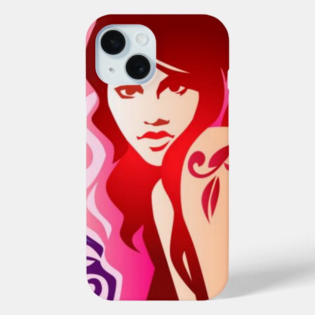 Tattooed Girl - iPhone 15 Case (Back)