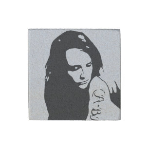 Tattooed Girl Stone Magnet