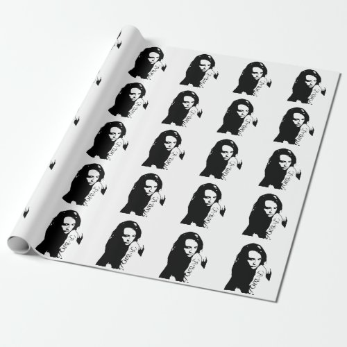 Tattooed Girl Wrapping Paper