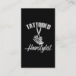 Tattooed Hairstylist Business Card