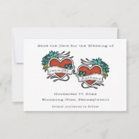 Tattooed Hearts, Tattoo Graphic Wedding