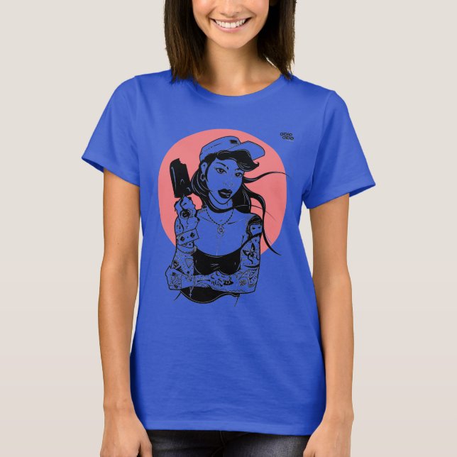 Tattooed Ice Cream girl T-Shirt (Front)