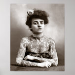Tattooed Lady, 1907. Vintage Photo Poster at Zazzle