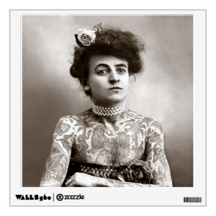 Tattooed Lady, 1907 Wall Sticker