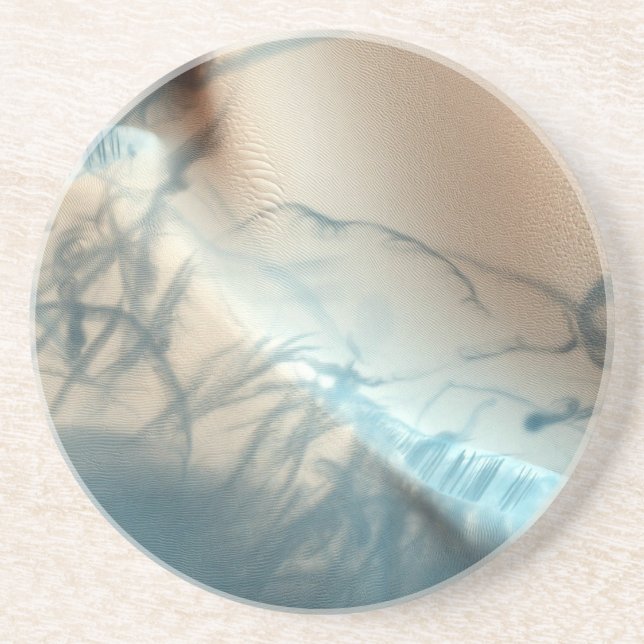Tattooed Mars Sandstone Coaster (Front)
