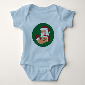 Tattooed Santa Baby Clothes Baby Bodysuit