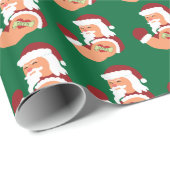 Tattooed Santa Wrapping Paper (Roll Corner)