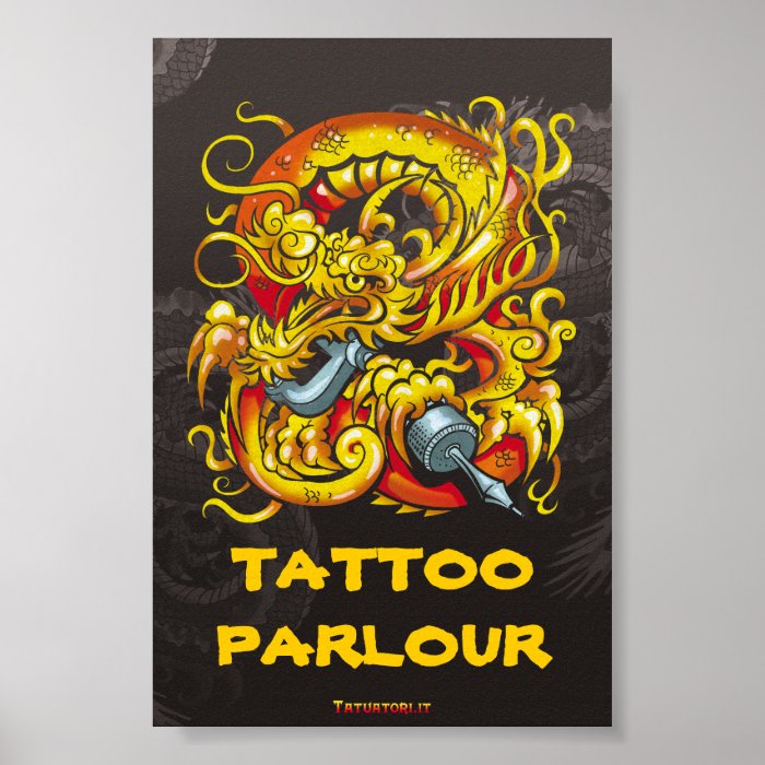 Tattooer Dragon Print