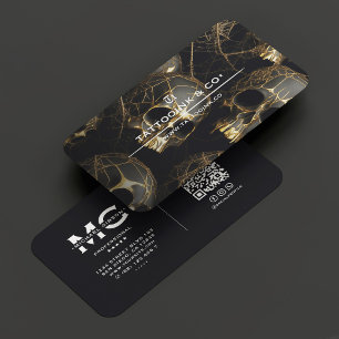 Tattooist Skull Gothic Tattoo Artist  Business Card