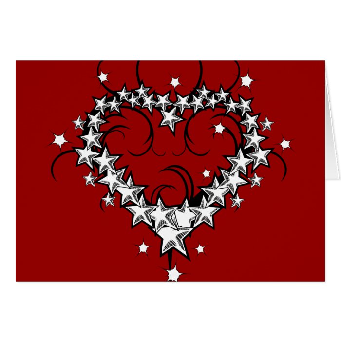 tattoos_008(1) BLACK WHITE RED LOVE HEART TATTOO Cards
