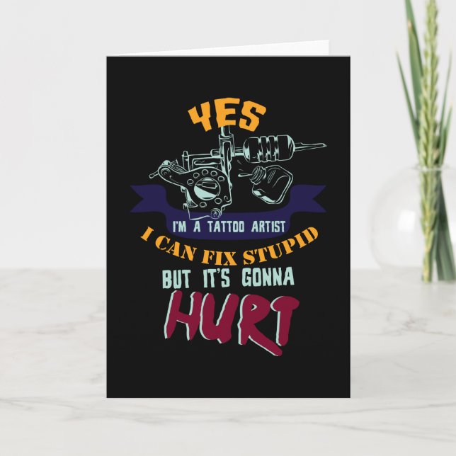 Tattoos Are Art Card (Front)