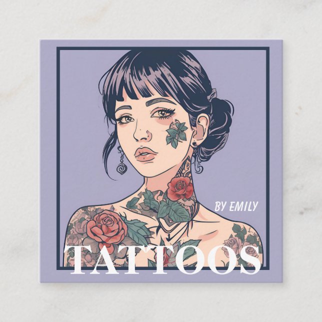 Tattoos Artist Graphic Business Card (Front)