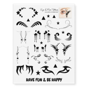 Tattoos for Face & Eyes - black 1