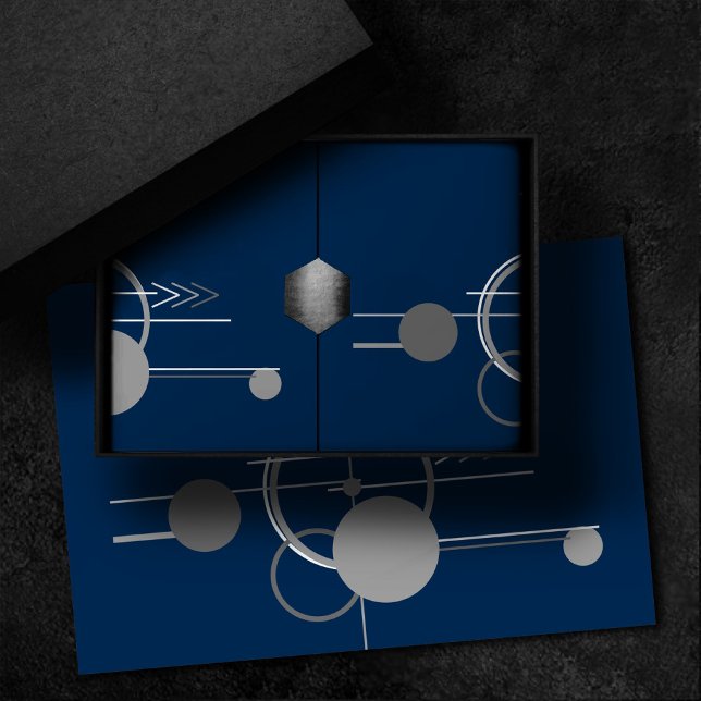 Tattoos Line Art | Abstract Navy Blue Dark Gray Tissue Paper (Creator Uploaded)