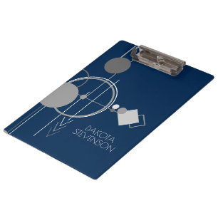 Tattoos Line Art   Navy Blue Gray Custom Branding Clipboard