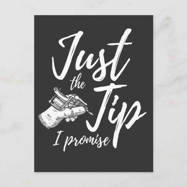 Tattoos Lover Tip Inked Tattoo Artist Postcard (Front)