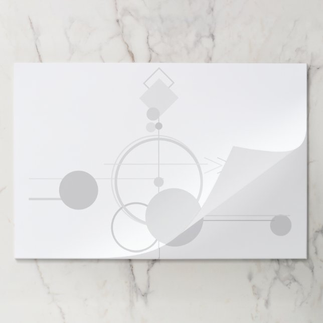 Tattoos Modern Art Deco | Monochrome Minimalism Paper Pad (Folded)