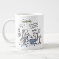 Tattoos Theme Funny Tattooist Giant Coffee Mug