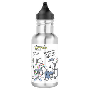 Tattoos Theme Funny Tattooist Stainless Steel Water Bottle