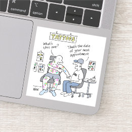 Tattoos Theme Funny Tattooist Sticker