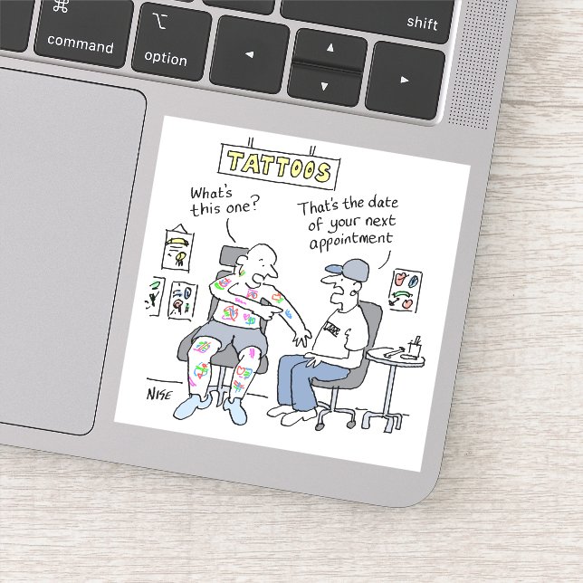 Tattoos Theme Funny Tattooist Sticker (Detail)