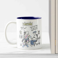 Tattoos Theme Funny Tattooists Two-Tone Coffee Mug
