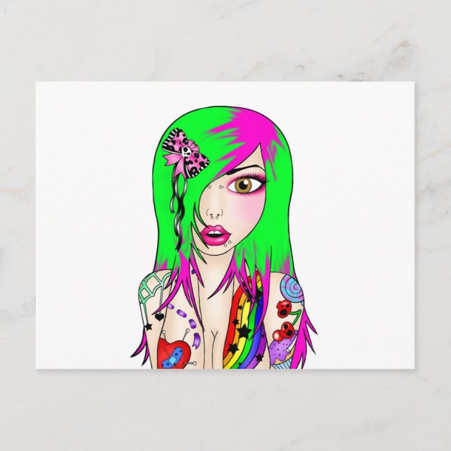 Tatty Lizzie Postcard (Front)