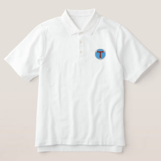 Tau and franciscan cord Embroidered Polo