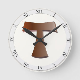 Tau Cross Round Clock
