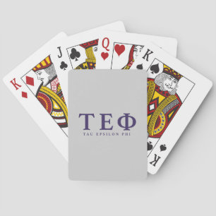 Tau Epsilon Phi Letters Poker Cards