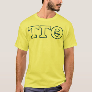 Tau Gamma Theta Letters T-Shirt - Blue Outline