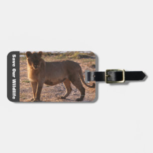 Tau Save Our Wildlife Luggage Tag