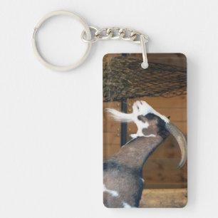 Tauernschecken-Ziege Keychain