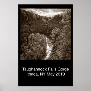 Taughannock Falls in Winter, Itahca, NY Poster