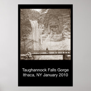 Taughannock Falls in Winter Poster