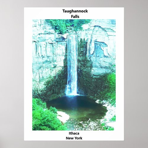 TAUGHANNOCK FALLS ITHACA  POSTER