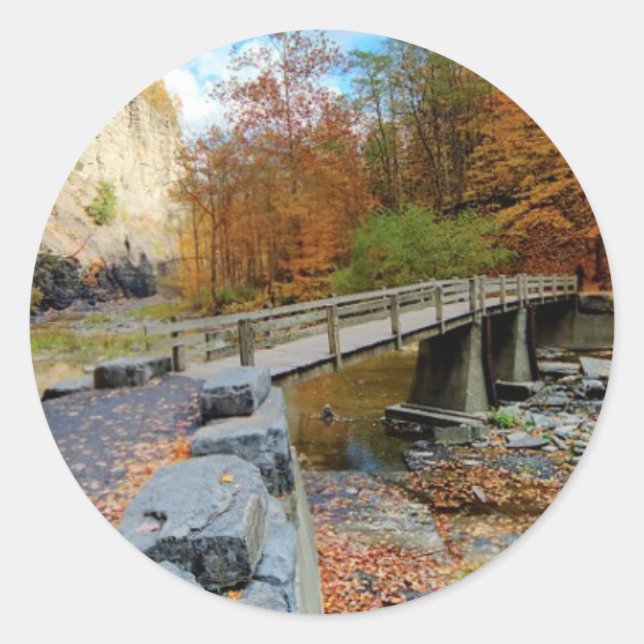 Taughannock Falls State Park Classic Round Sticker (Front)
