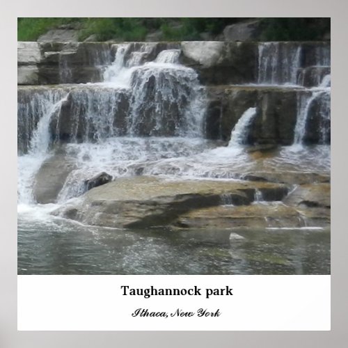 TAUGHANNOCK PARK ITHACA NY poster