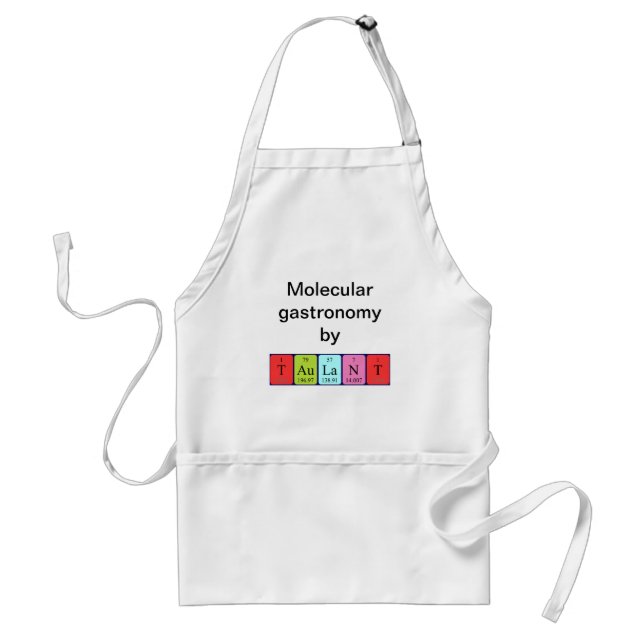 Taulant periodic table name apron (Front)