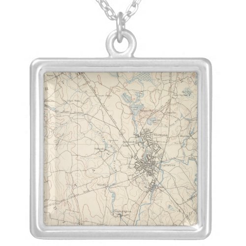 Taunton Massachusetts Silver Plated Necklace