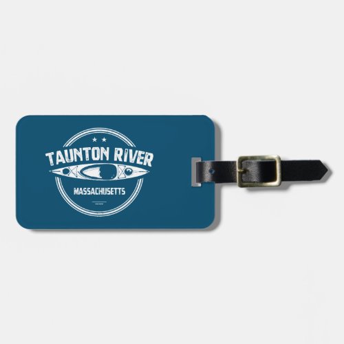 Taunton River Massachusetts Kayaking Luggage Tag
