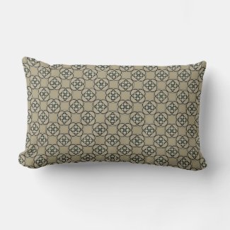 Taupe and Camel Geometric Floral Icon