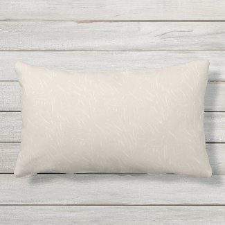 Taupe and Cream Texture Outdoor Lumbar Pillow