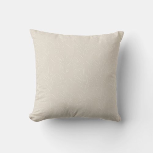 Taupe and Cream Texture Print Outdoor Pillow 16x16