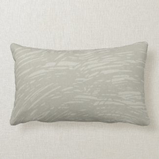 Taupe and Gray Streaks Lumbar Pillow