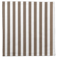 Taupe and white candy stripes